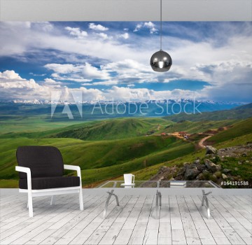 Bild på Mountain landscape Kyrgyzstan Suusamyr Valley